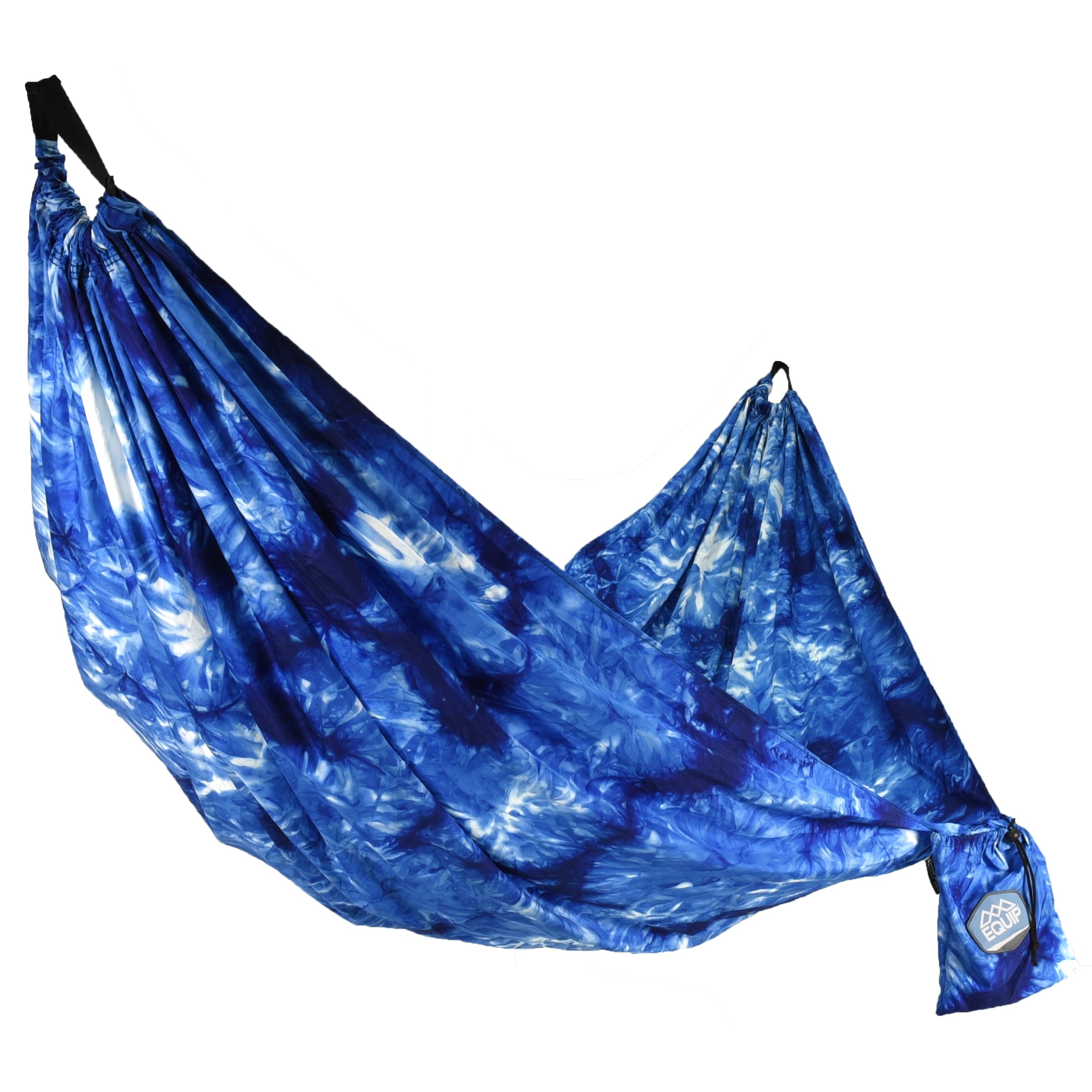 Craft-Dyed™ Recycled Polyester Travel Hammock for One, Navy Blue, Dimensions 108" L x 56" W